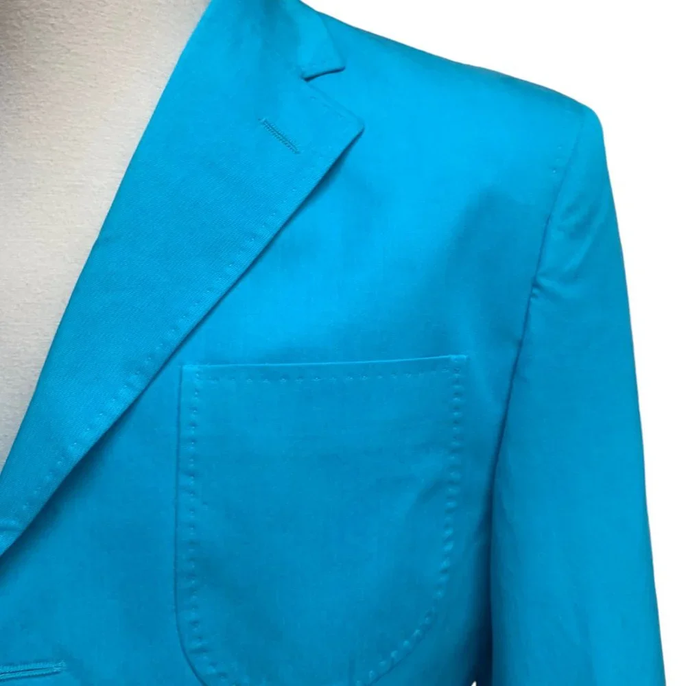 KENYON RIDGE Indelible Impressions Silk‎ Cotton Blend Single Breasted Blazer